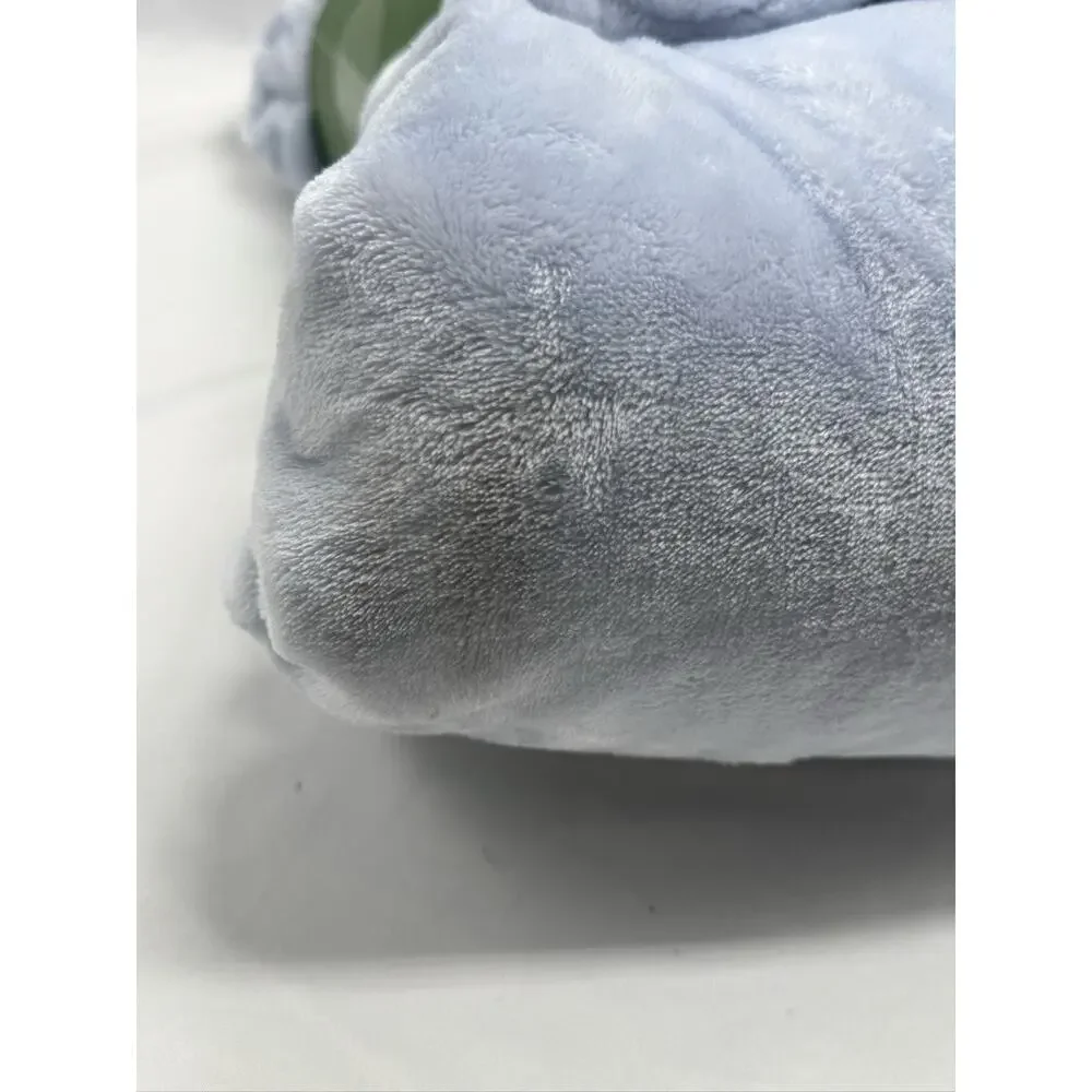 Light Blue OEKO-TEX Certified Blanket Throw Kate Spade